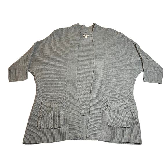 Sonoma Open Front Knit Long Line Cardigan Size L Cozy Minimalist Casual Classic - Picture 1 of 8